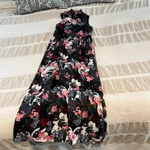 GB Girls floral sleeveless dress with flower print